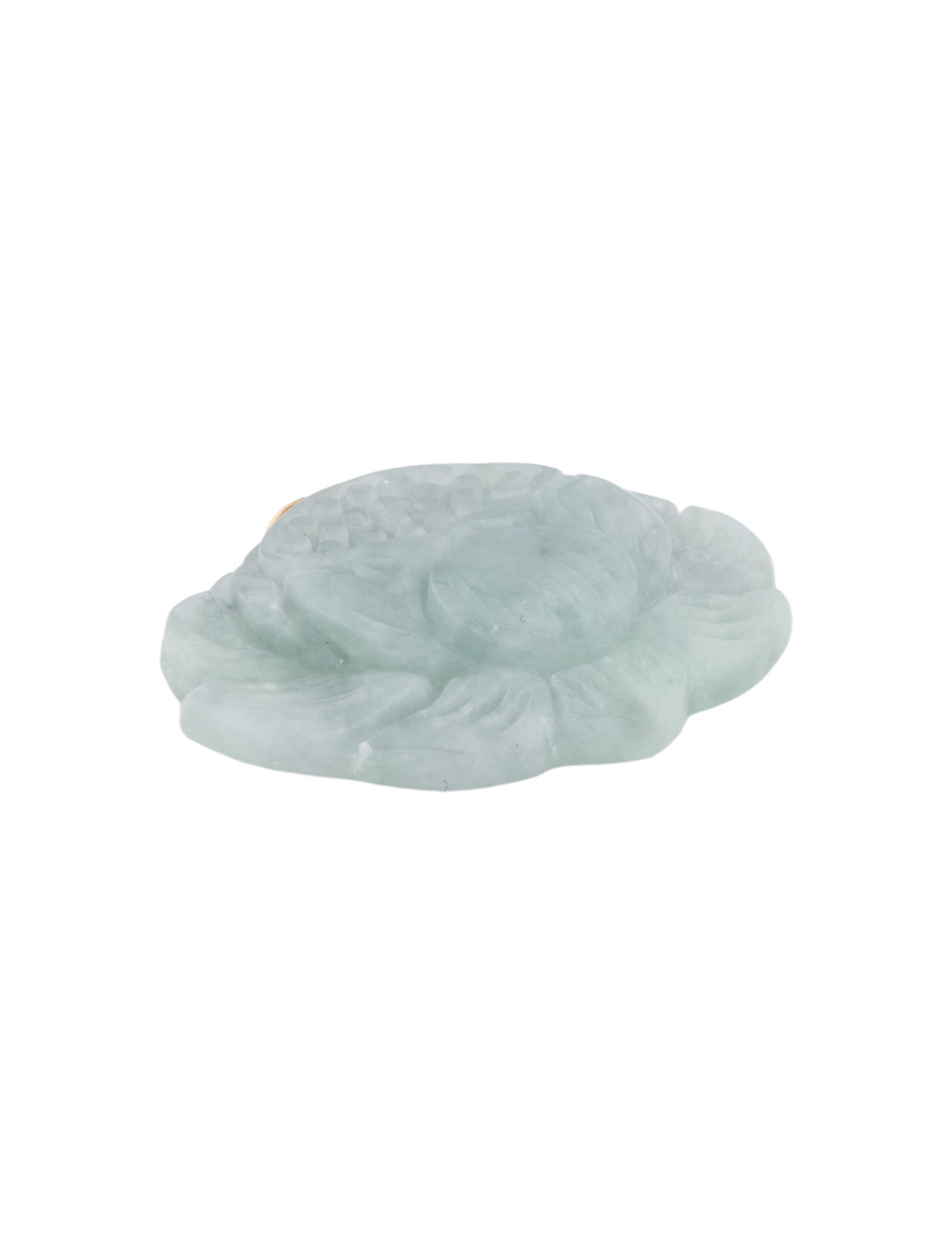 Necklace 18K Jadeite Flower Pendant