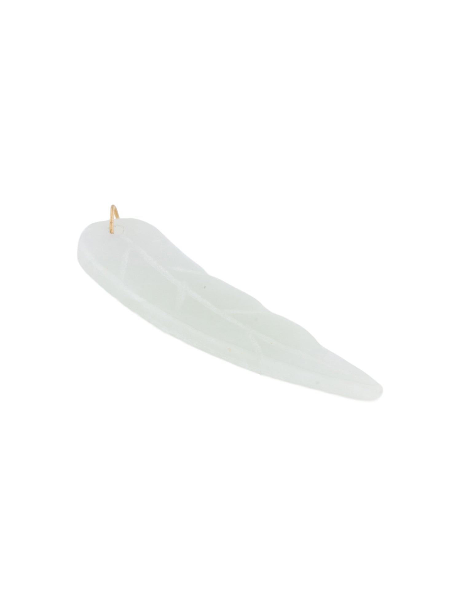 Necklace 18K Jadeite Leaf Pendant