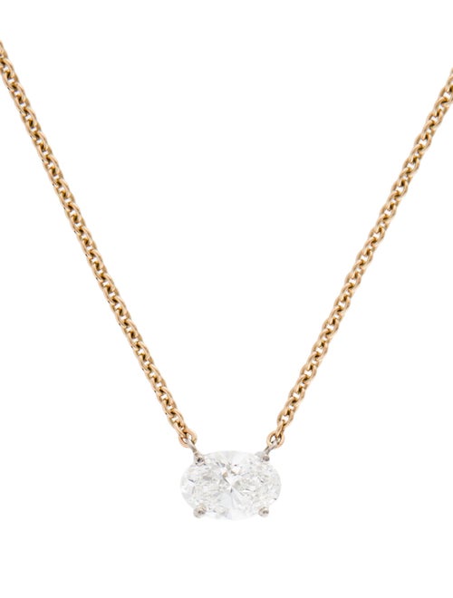 Necklace 14K 5.00ct Lab-Grown Diamond Pendant Necklace