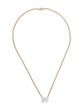 Necklace 14K 5.00ct Lab-Grown Diamond Pendant Necklace