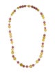 Necklace 18K Pearl & Tourmaline Bead Necklace
