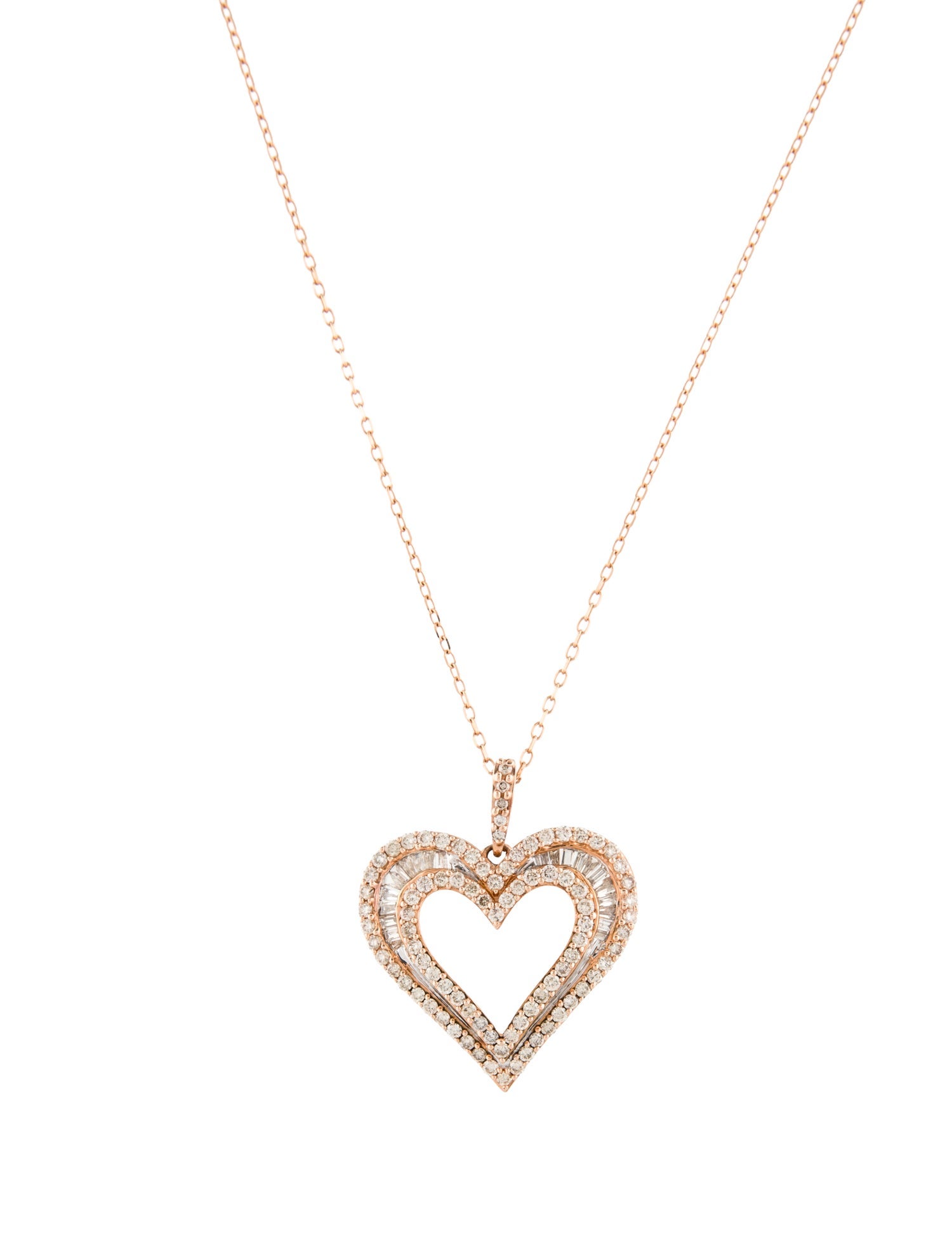 Necklace 10K Diamond Heart Pendant