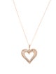 Necklace 10K Diamond Heart Pendant Necklace