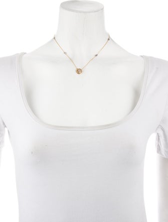 Necklace 14k Diamond Cluster Station Pendant Necklace