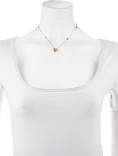 Necklace 14k Diamond Cluster Station Pendant Necklace