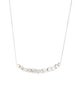 Necklace 2.54ctw Diamond Curved Bar Pendant Necklace