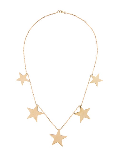 Necklace 14K Dangling Star Collar Necklace