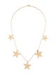 Necklace 14K Dangling Star Collar Necklace