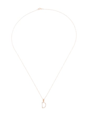 Necklace 14K Diamond Initial 'D' Pendant Necklace