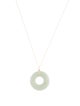 Necklace 14K Jadeite Pendant Necklace