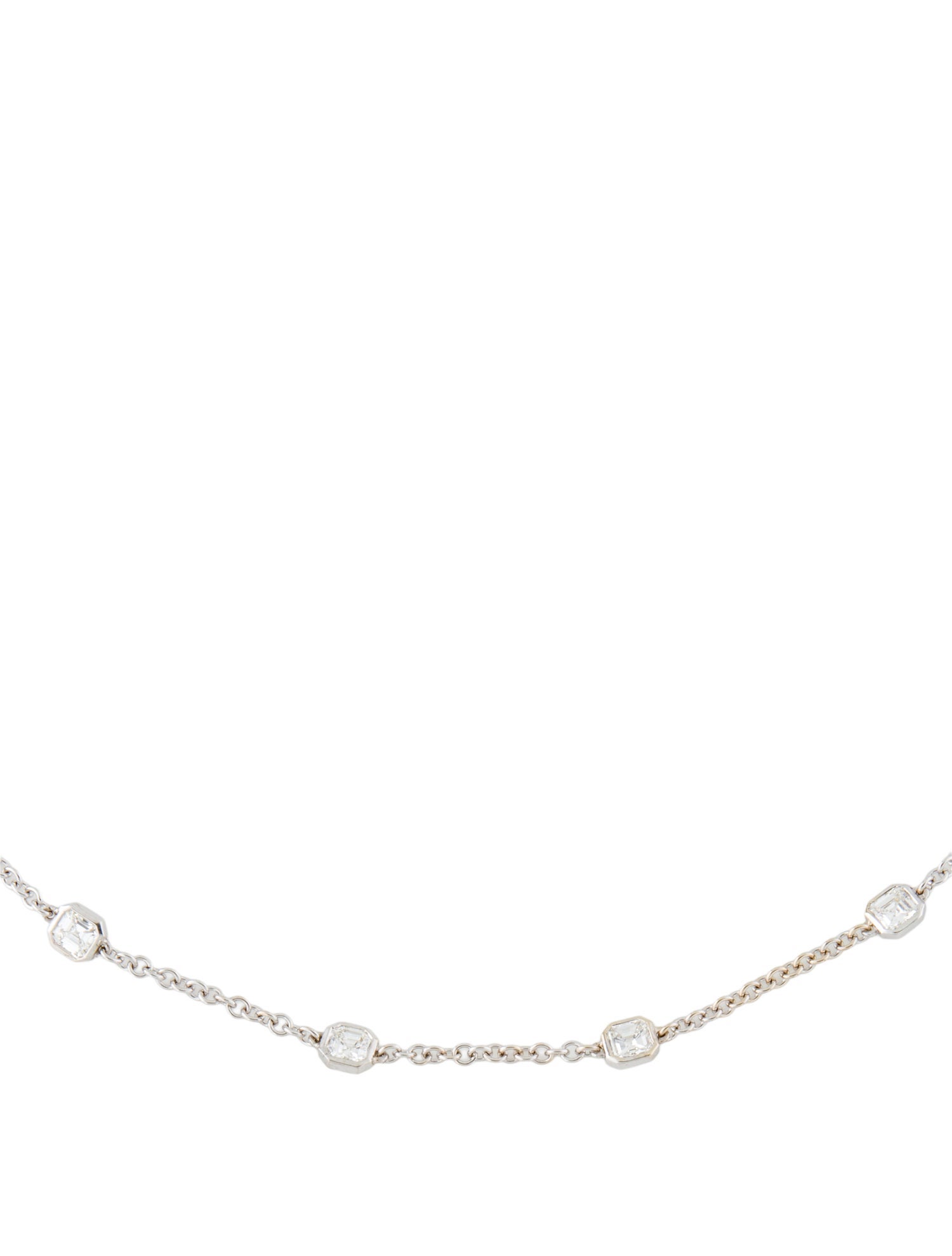 Necklace 14K 4.21ctw Diamond Station Choker