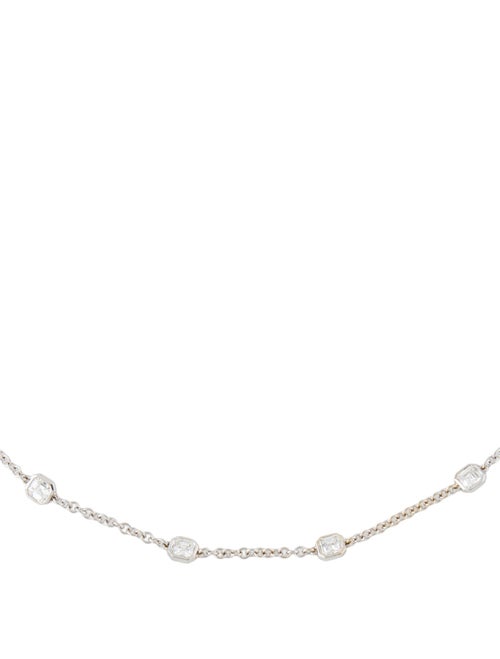 Necklace 14K 4.21ctw Diamond Station Choker Necklace