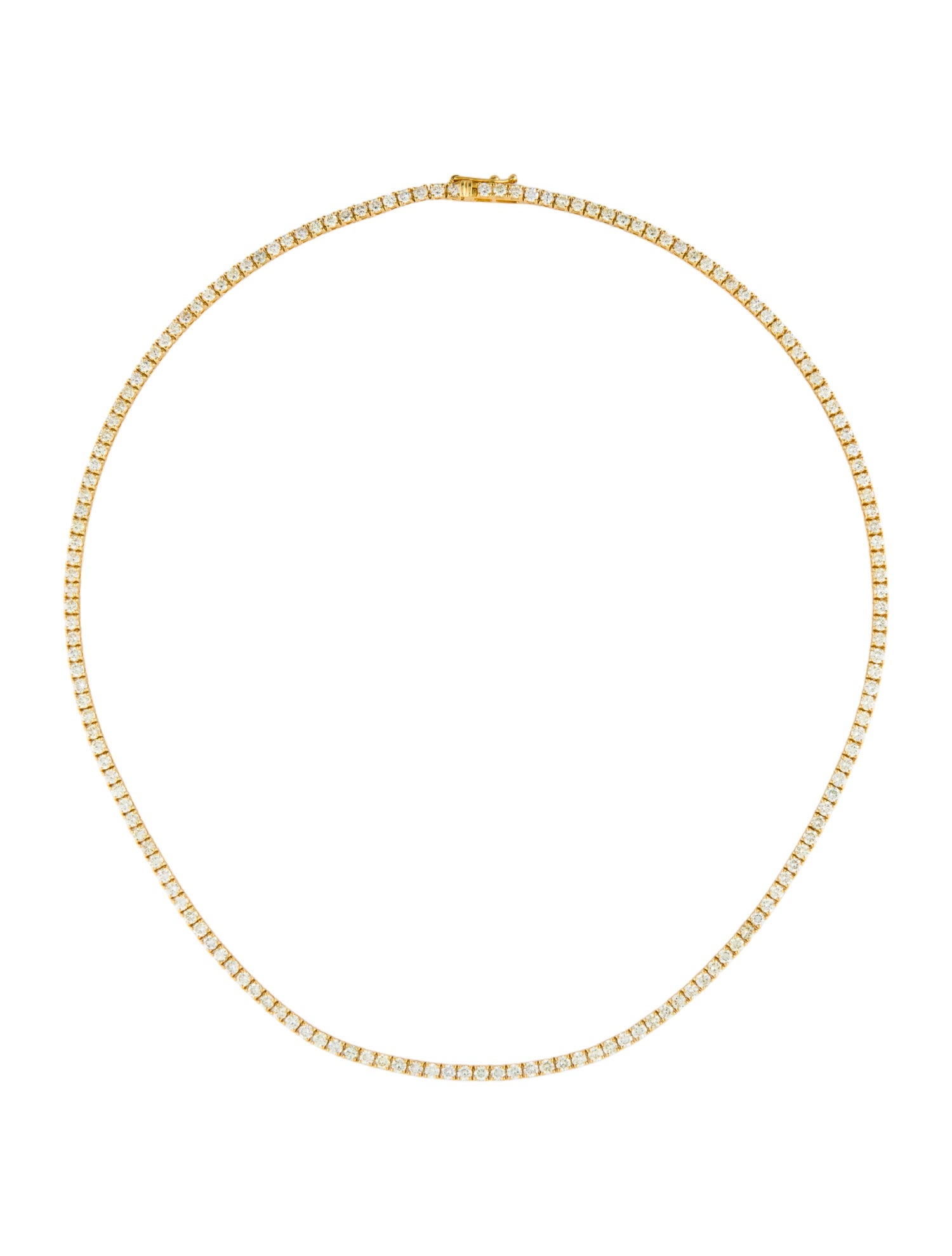 Necklace 14K 6.52ctw Diamond Tennis