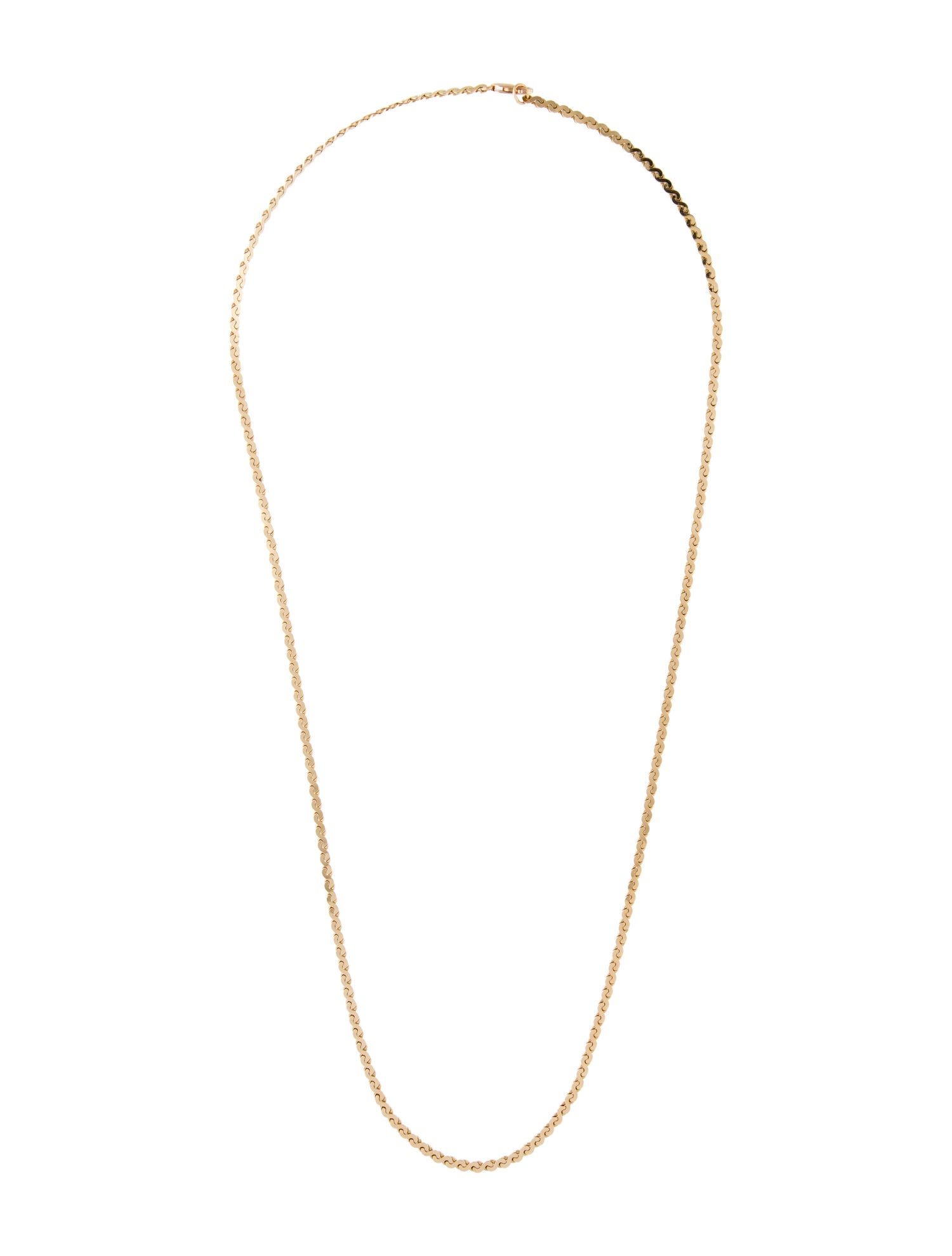 Necklace 14K "S" Shaped Link Chain