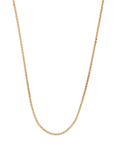 Necklace 14K "S" Shaped Link Chain Necklace