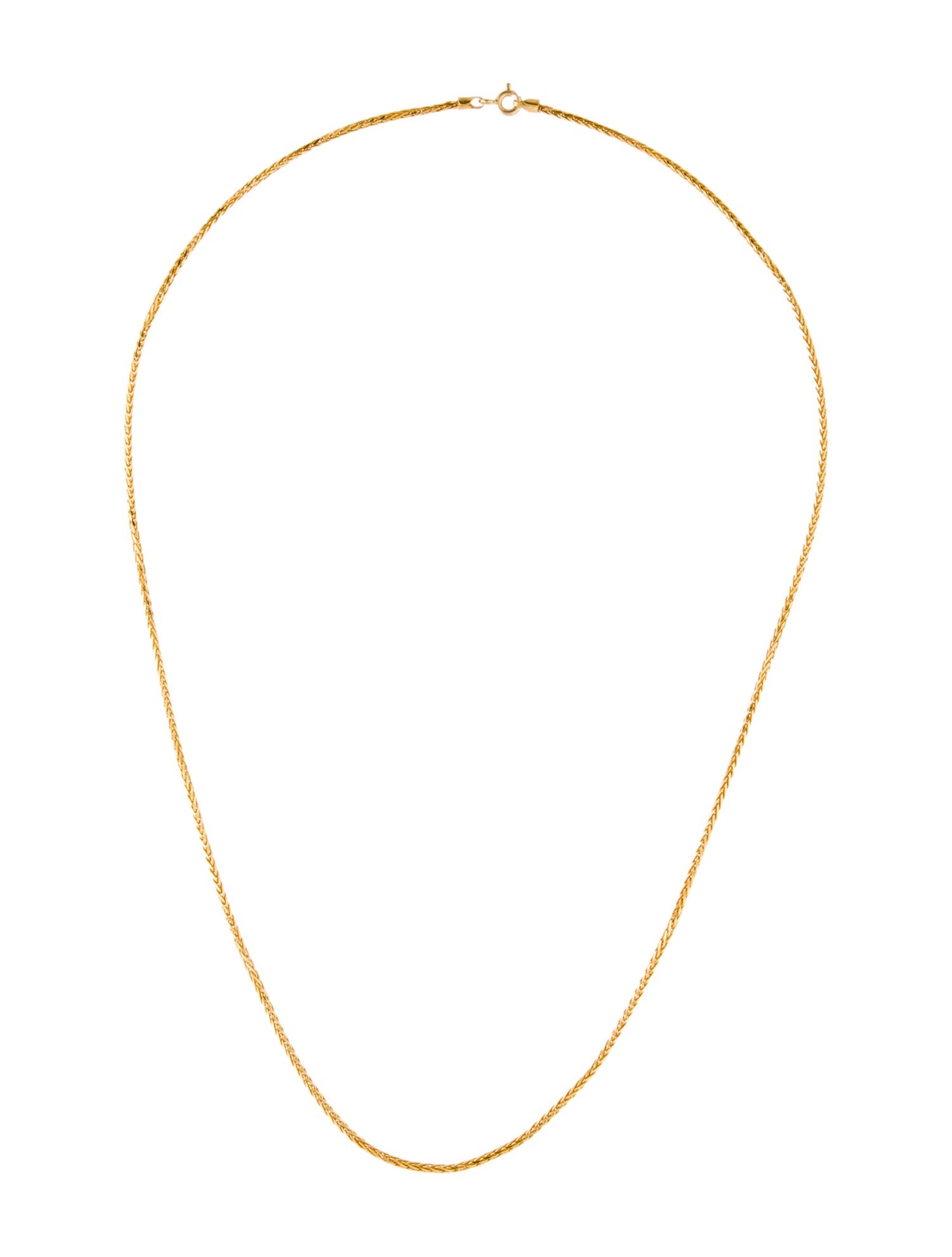 Necklace 22K Woven Chain