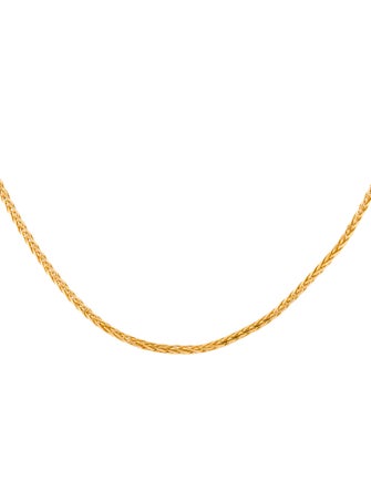 Necklace 22K Woven Chain Necklace