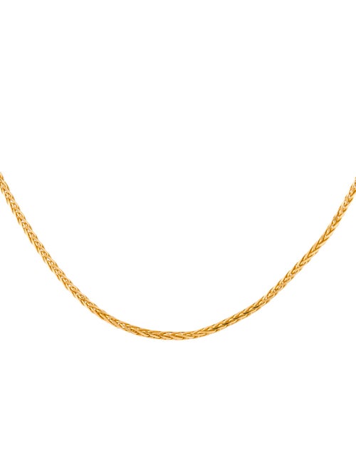 Necklace 22K Woven Chain Necklace