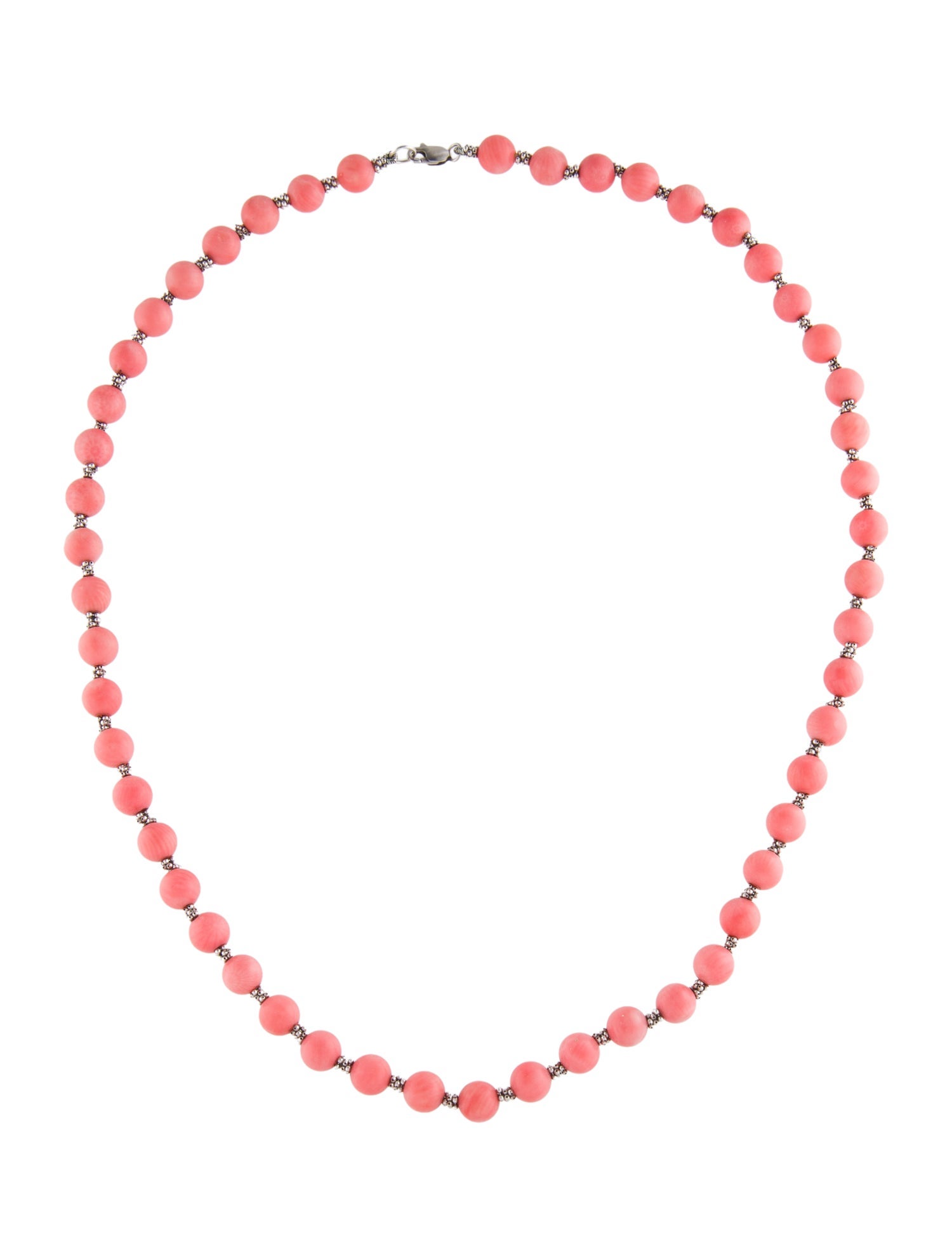 Necklace 14K Coral Beaded Station