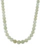 Necklace 14K Jadeite Bead Strand Necklace