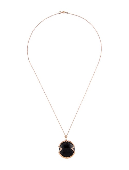 Necklace Onyx & Diamond Pendant Necklace