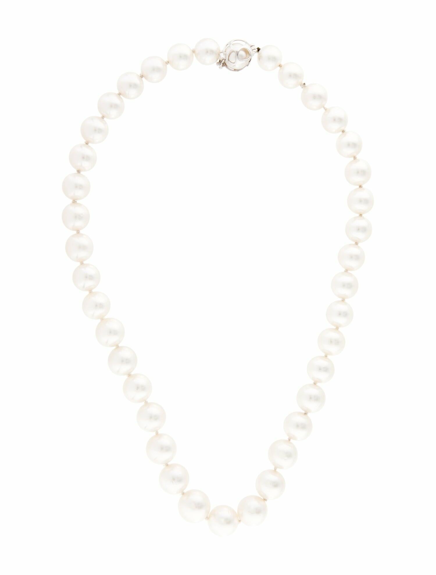 Necklace 14K Cultured South Sea Pearl Bead Strand Necklace