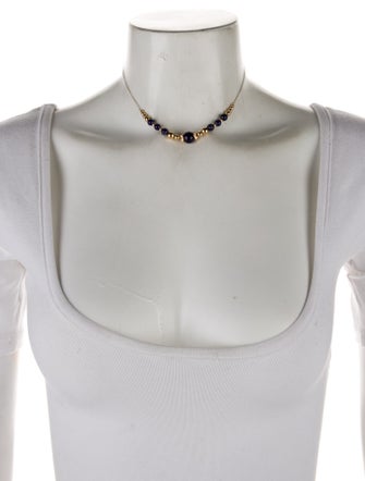Necklace 14K Sodalite Bead Necklace