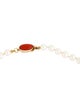 Necklace 18K Pearl & Coral Beaded Strand