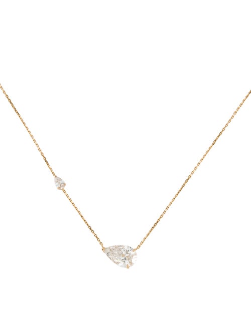 Necklace 14K 3.30ctw Lab-Grown Diamond Pendant Necklace