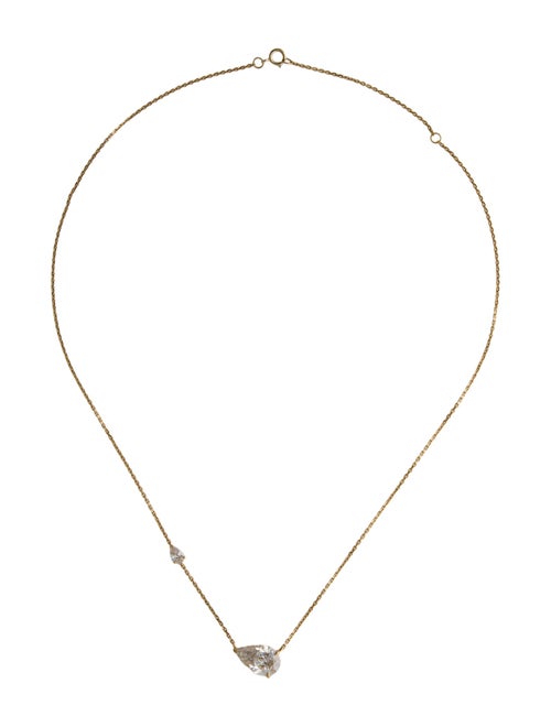 Necklace 14K 3.30ctw Lab-Grown Diamond Pendant Necklace