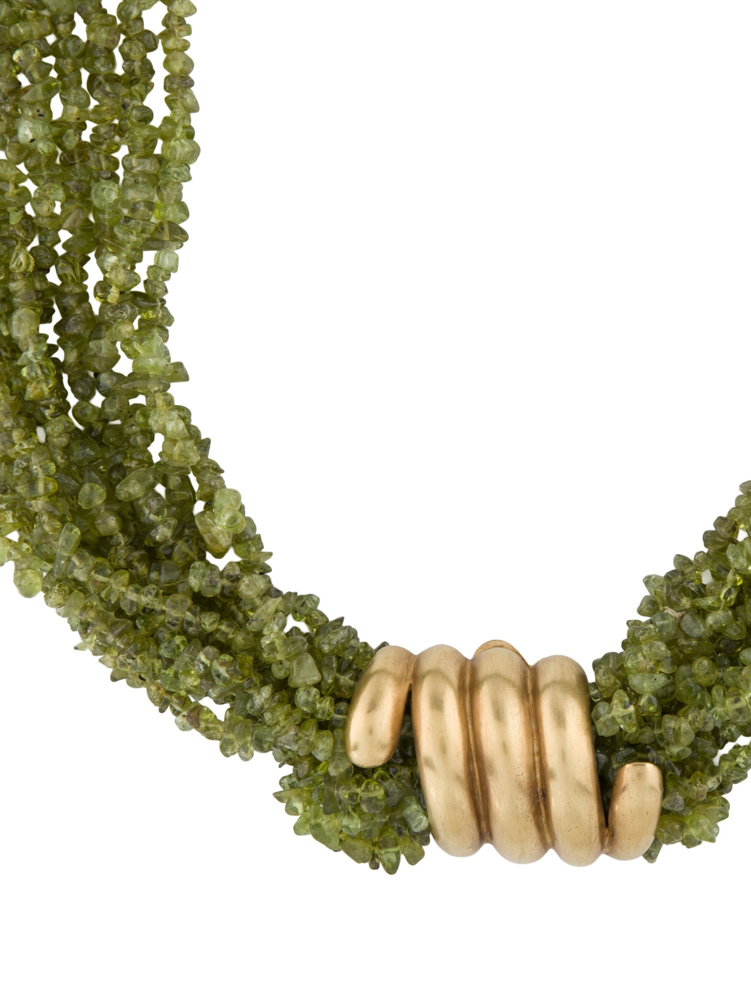 Necklace Pavlos 18K Peridot Bead Multistrand