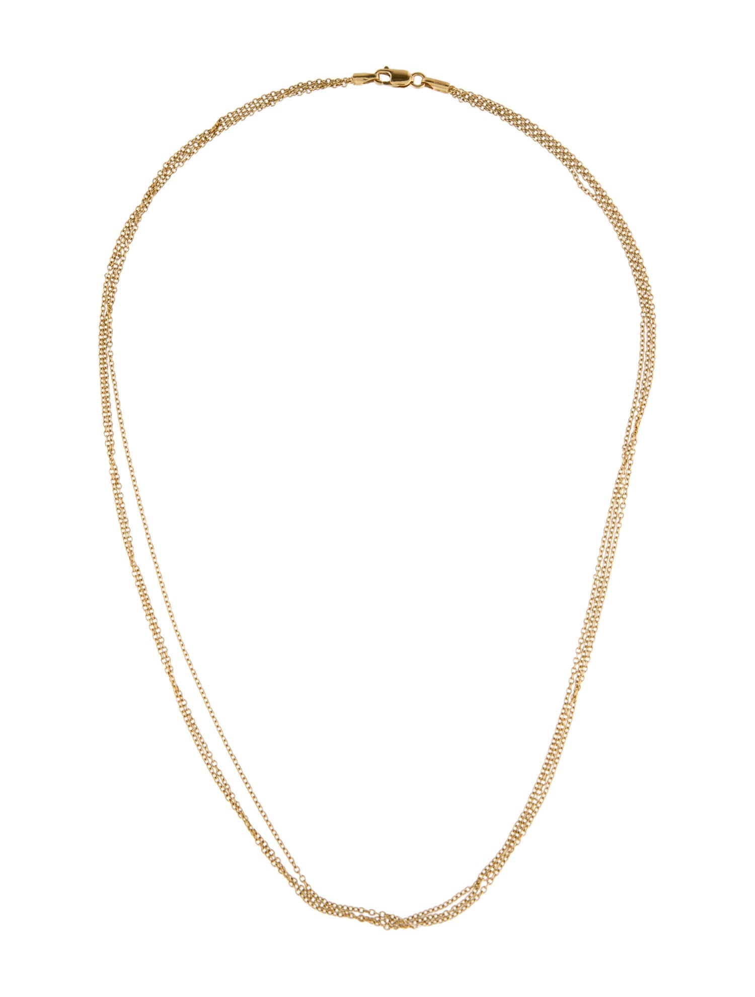 Necklace 18K Multistrand Chain