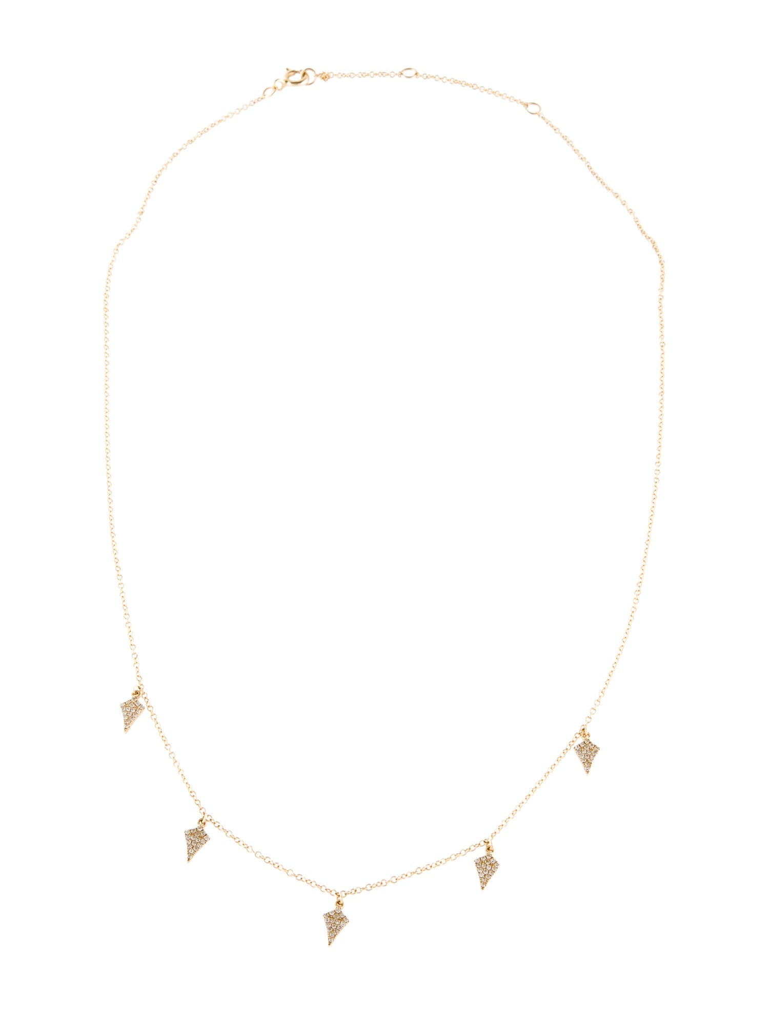 Necklace 14K Diamond Station