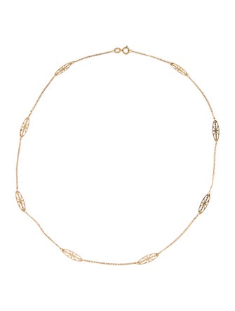 Necklace 14K Station Necklace