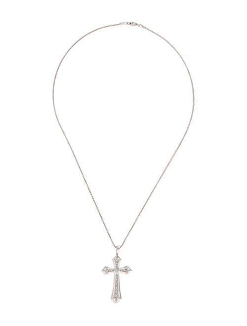 Necklace 14K Diamond Cross Pendant Necklace