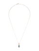 Necklace 14K Two-Tone 2.17ct Topaz & Diamond Pendant Necklace