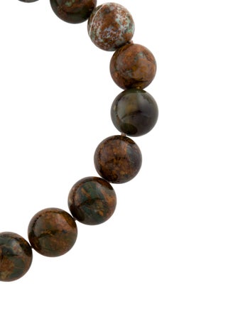 Necklace 14K Jasper Bead Strand Necklace