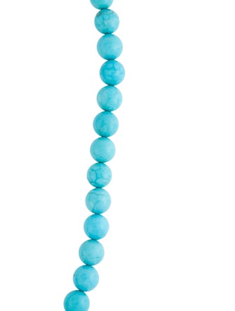 Necklace 14K Dyed Magnesite Bead Necklace