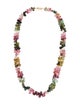 Necklace 18K Tourmaline Beaded Choker Necklace