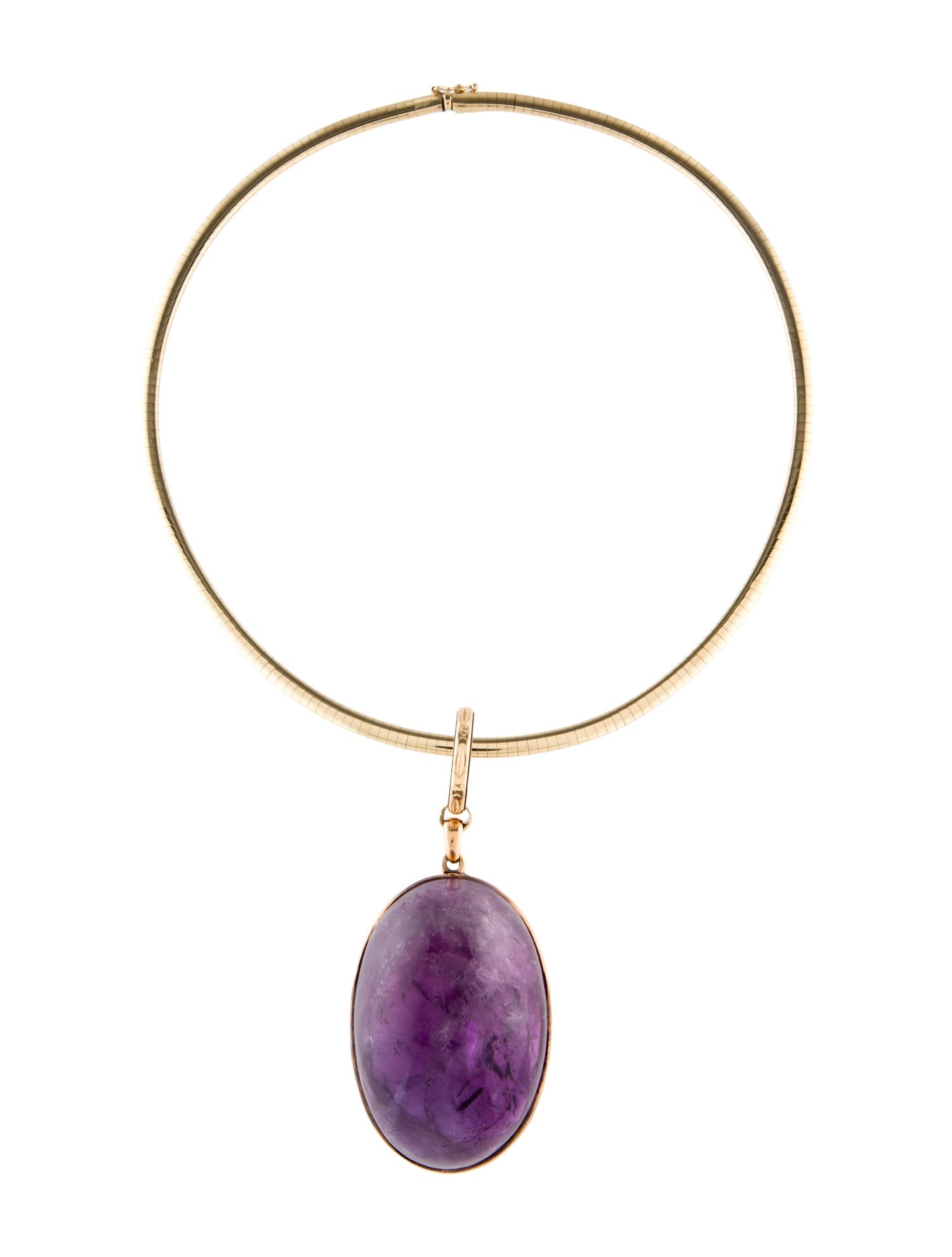 Necklace 14K 241.33ct Amethyst Pendant