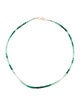 Necklace 14K Diopside, Emerald & Goshenite Bead Necklace