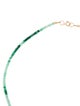 Necklace 14K Diopside, Emerald & Goshenite Bead Necklace