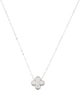 Necklace 14K Diamond Clover Pendant Necklace