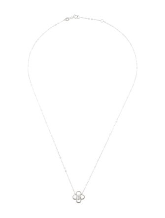 Necklace 14K Diamond Clover Pendant Necklace