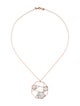 Necklace 14K Mother Of Pearl & Diamond Pennant Necklace
