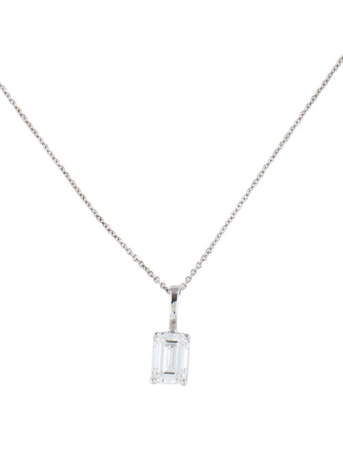 Necklace 14K 1.60ct Lab-Grown Diamond Solitaire Pendant Necklace