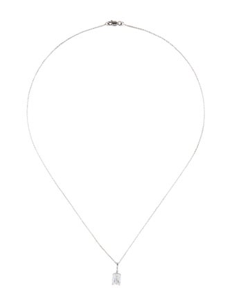 Necklace 14K 1.60ct Lab-Grown Diamond Solitaire Pendant Necklace