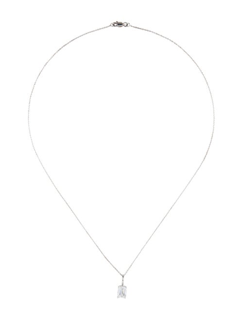 Necklace 14K 1.60ct Lab-Grown Diamond Solitaire Pendant Necklace