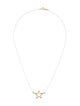 Necklace 14K Flat Star Pendant Necklace