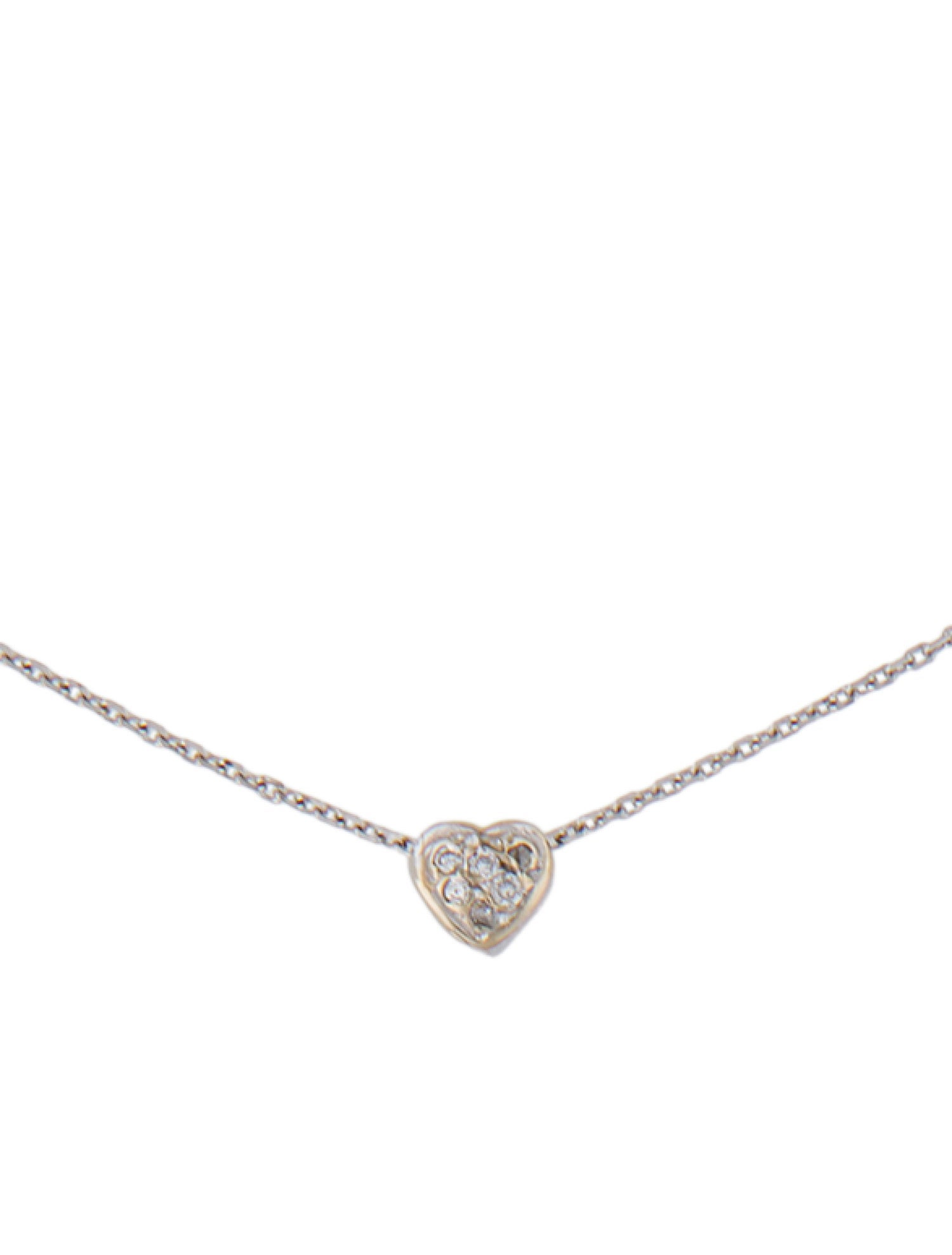 Necklace 14K Diamond Heart Pendant